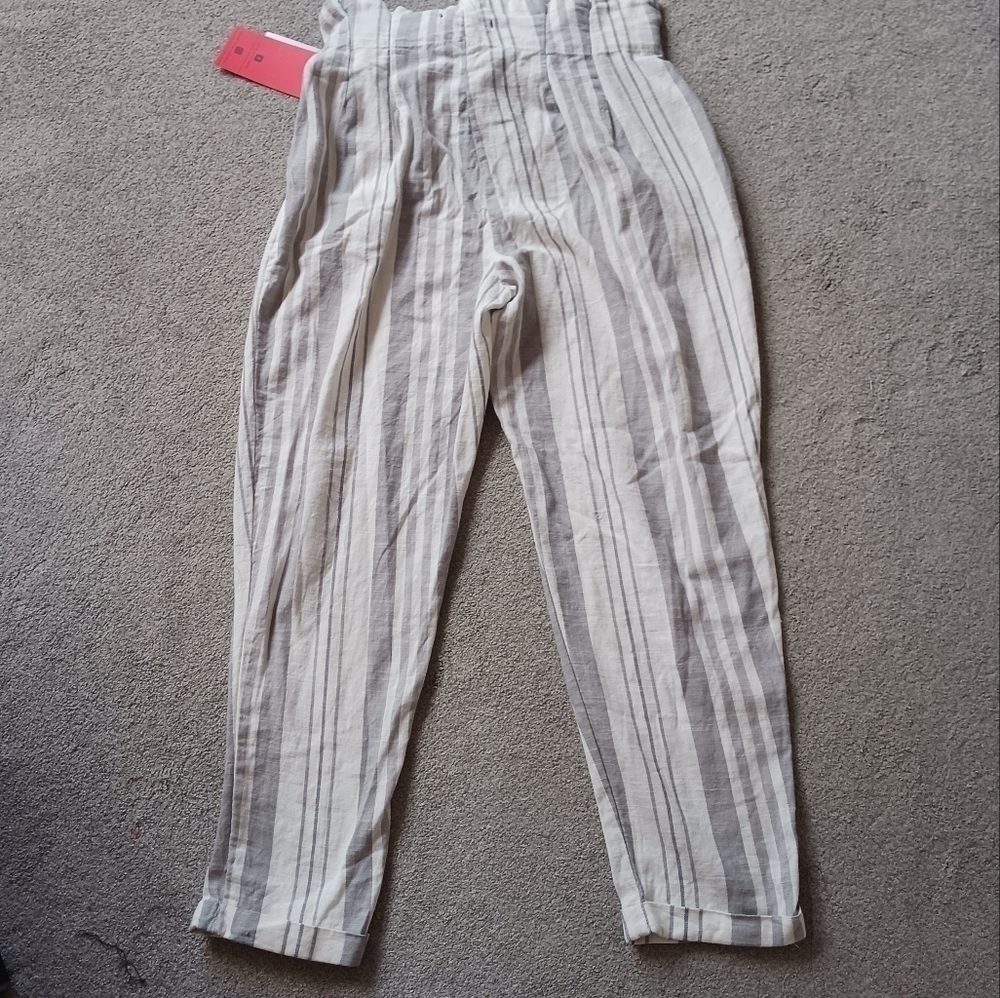 Hot Kiss NWT High Waist Striped Pants - Picture 2 of 5